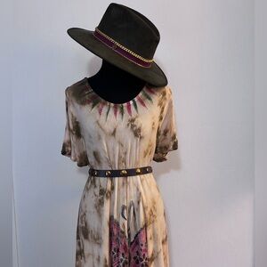 Sakkas Boho Butterfly Tie-dye Dress